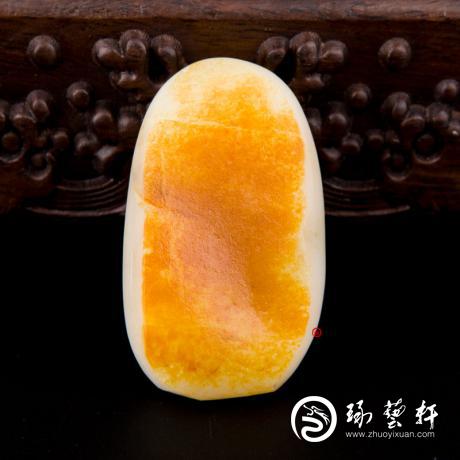 【琢艺轩】新疆和田红皮白玉籽玉 原料 74克