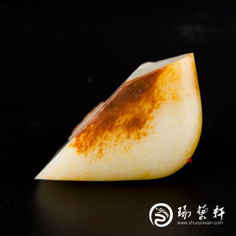 【琢艺轩】新疆和田红皮白玉籽玉 原料 95克