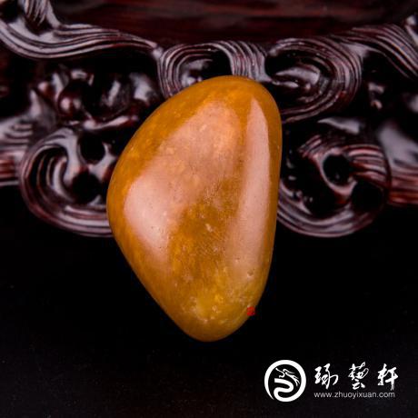 【琢艺轩】新疆和田玉枣红皮白玉籽玉 原石 35.3克