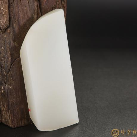 【琢艺轩】新疆和田玉白皮白玉籽玉 原料 80.9克