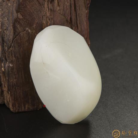 【琢艺轩】新疆和田玉白皮一级白玉籽玉 原料 98.5克