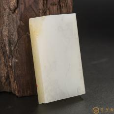 新疆和田玉洒金皮白玉籽玉 原料 88.2克