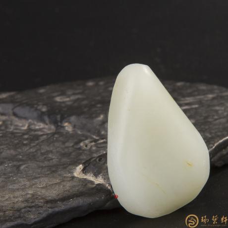 【琢艺轩】新疆和田玉白皮白玉籽玉 原料 25.3克