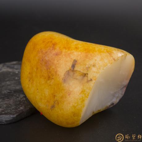 【琢艺轩】新疆和田玉红皮羊脂白玉籽玉 原料 359克