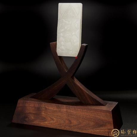 【琢艺轩】穆宇静 新疆和田羊脂白玉籽玉 转山 255克