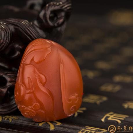 【琢艺轩】四川凉山南红玛瑙挂件 母爱 11.4克