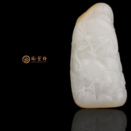 【琢艺轩】新疆和田黄皮一级白玉籽玉把件 路路有福 65克