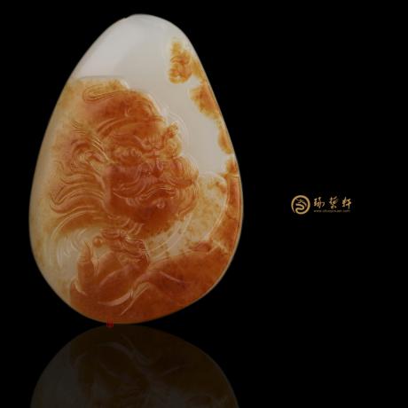 【琢艺轩】穆宇静 新疆和田红皮白玉籽玉挂件 钟馗 37.7克