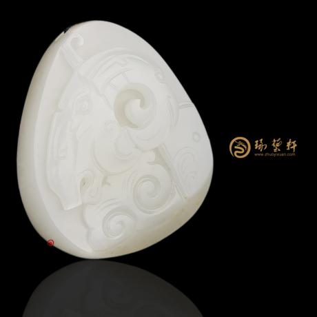 【琢艺轩】新疆和田白皮白玉籽玉挂件 样样如意 25克