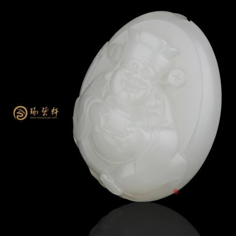 【琢艺轩】新疆和田籽玉挂件 财神 41.2克