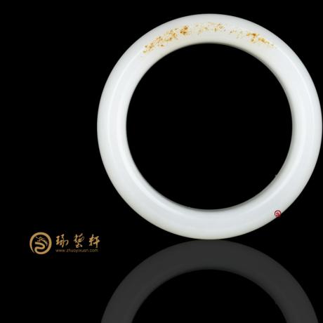 【琢艺轩】新疆和田红皮一级白籽玉 手镯 92.3克