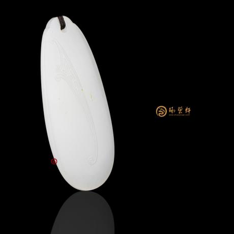 【琢艺轩】新疆和田羊脂白籽玉挂件 古韵 17克