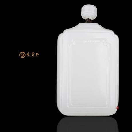 【琢艺轩】新疆和田羊脂白籽玉牌子 有方天地 50克