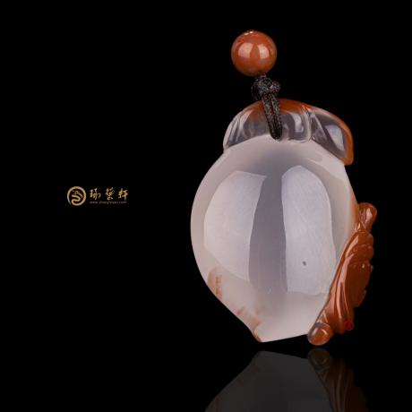 【琢艺轩】南红冻石挂件 福寿 7克