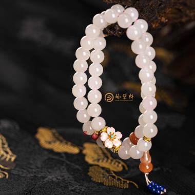 藕粉玉 手链 38克