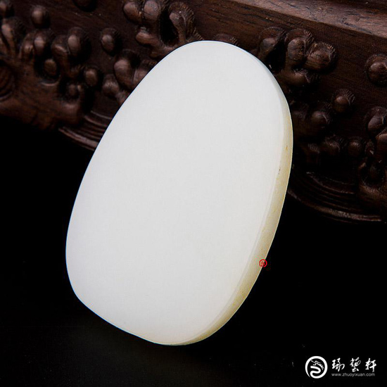 新疆和田黄皮一级白玉籽玉 牌子 度母